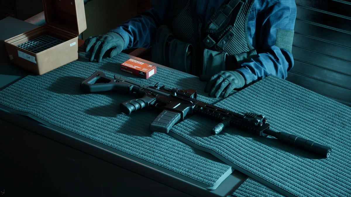 SS-M4DZ on an equipment workbench in NULL SECTOR